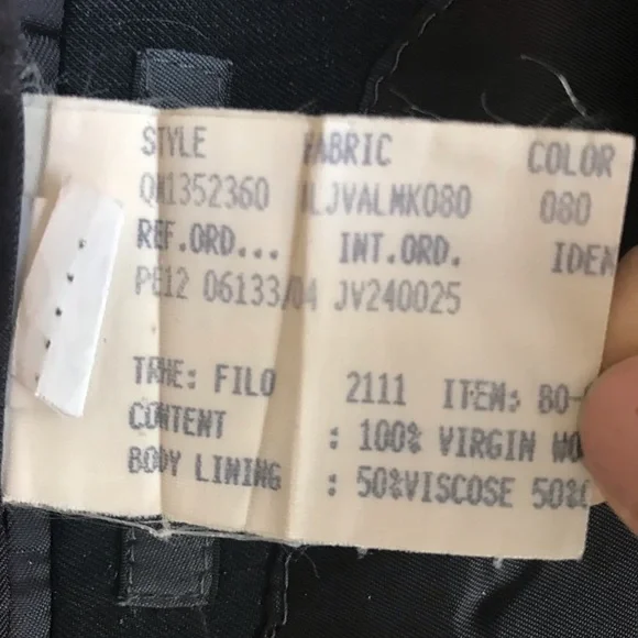 John Varvatos Black wool blazer Sz 54 - Picture 7 of 7